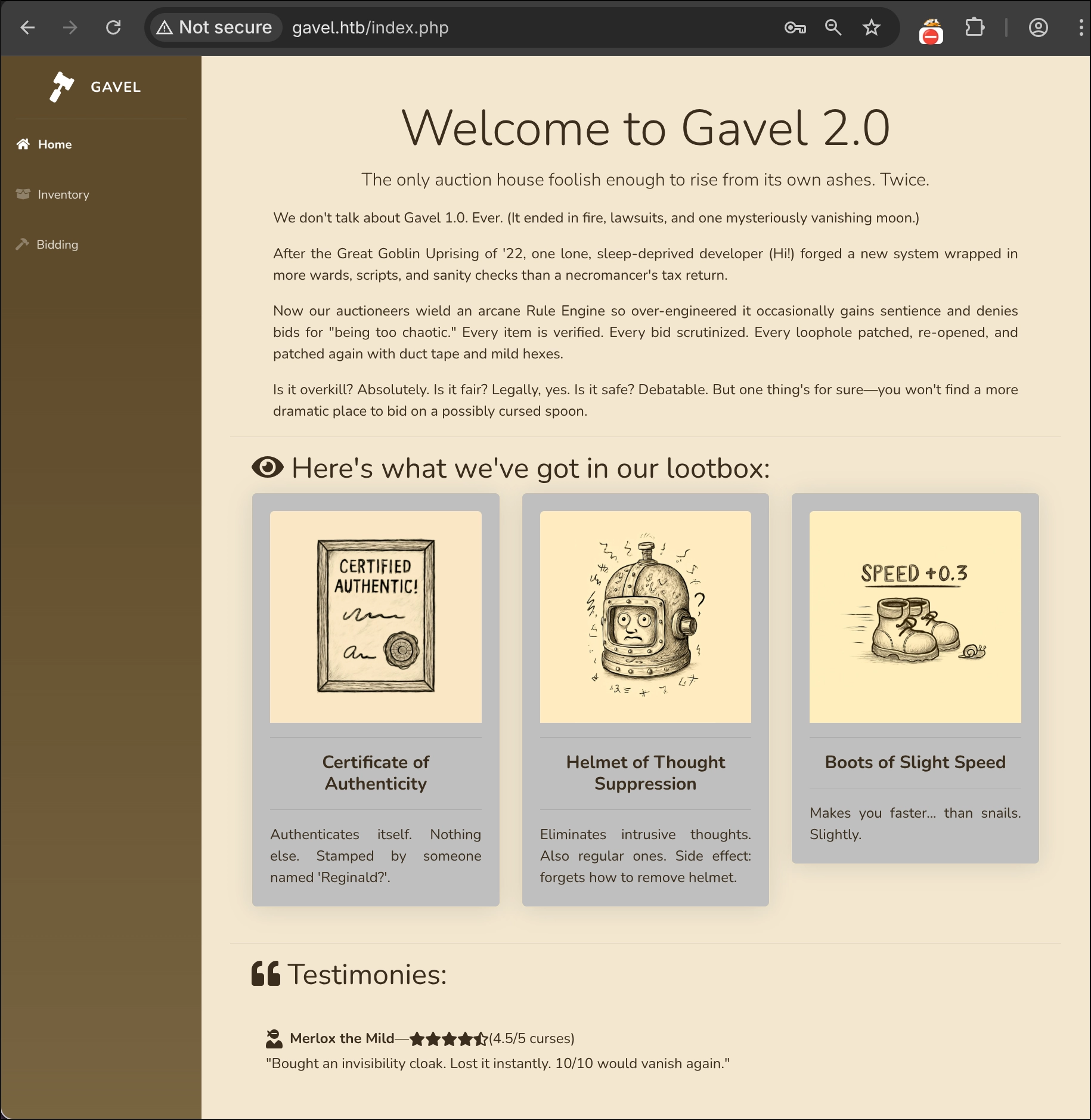 Index page página principal